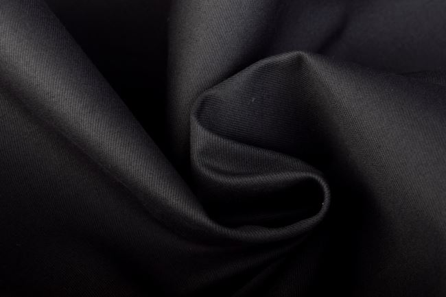 Bavlnený keper - Gabardén v tmavo šedej farbe TI566