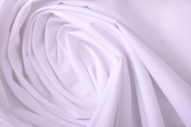 Jemná popelínová košeľovina v bielej farbe DEC0083