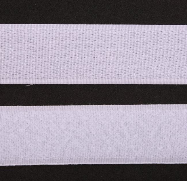 Suchý zips 25 mm v bielej farbe I-TR0-25-101