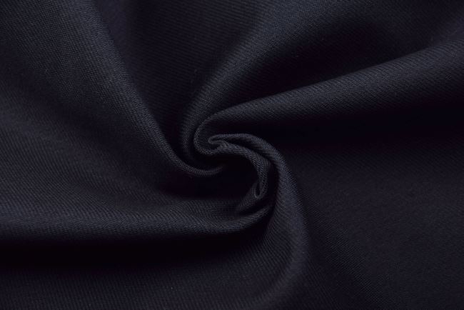 Bavlnený keper - Gabardén v tmavo modrej farbe TI574